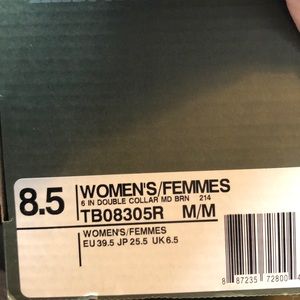 Timberland 6inch double collar leather boots